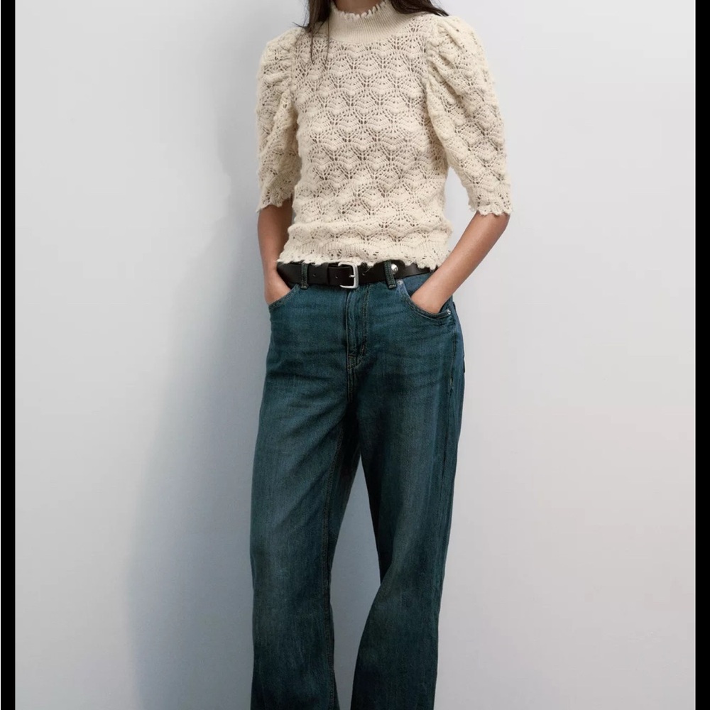 Zara Romantic Rib Knit Sweater - Picture 4 of 4